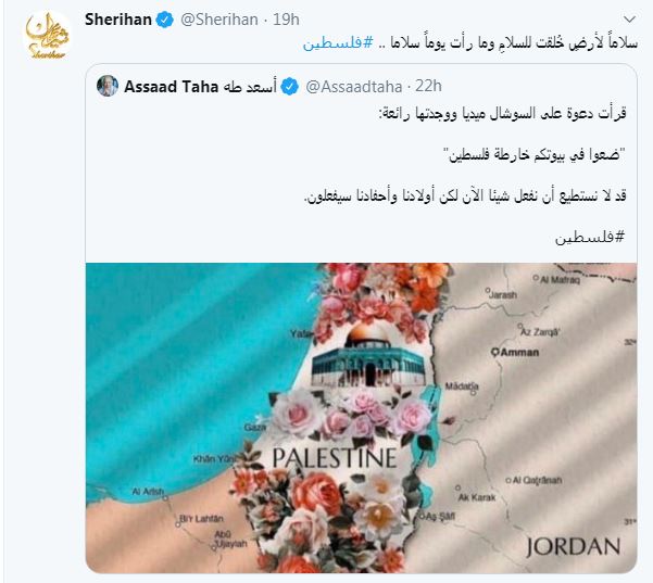 الفنانة شيرهان على الانستجرام حول إزالة فلسطين من الخريطة