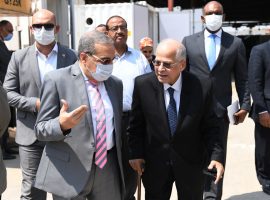 وزير الإنتاج الحربي يطلع على التجهيزات النهائية لمحطة معالجة مياه الرياح الناصري